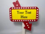 Personalized Marquee Sign Variant B Mounted