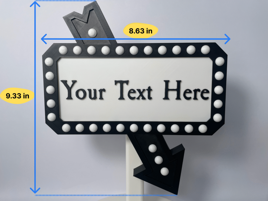 Marquee Sign Size