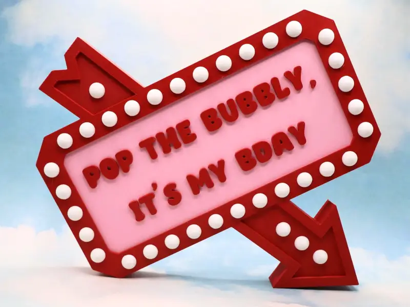 Marquee Arrow Sign Variation