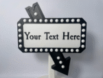 Marquee Arrow Sign Front View